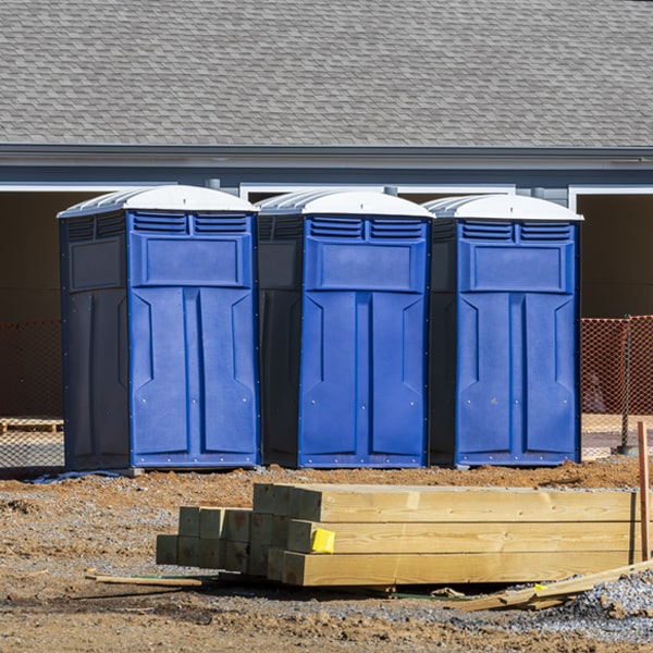 what is the expected delivery and pickup timeframe for the portable restrooms in Kellysville WV